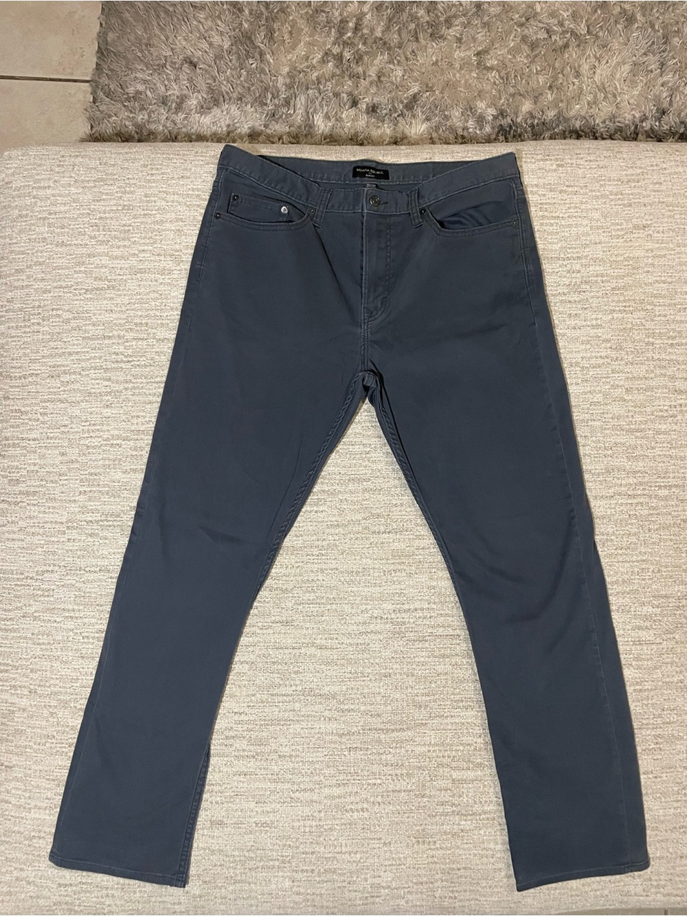 Banana Republic Men's Slate Gray-Blue 
Slim Straight Jeans - Picture 3 of 6